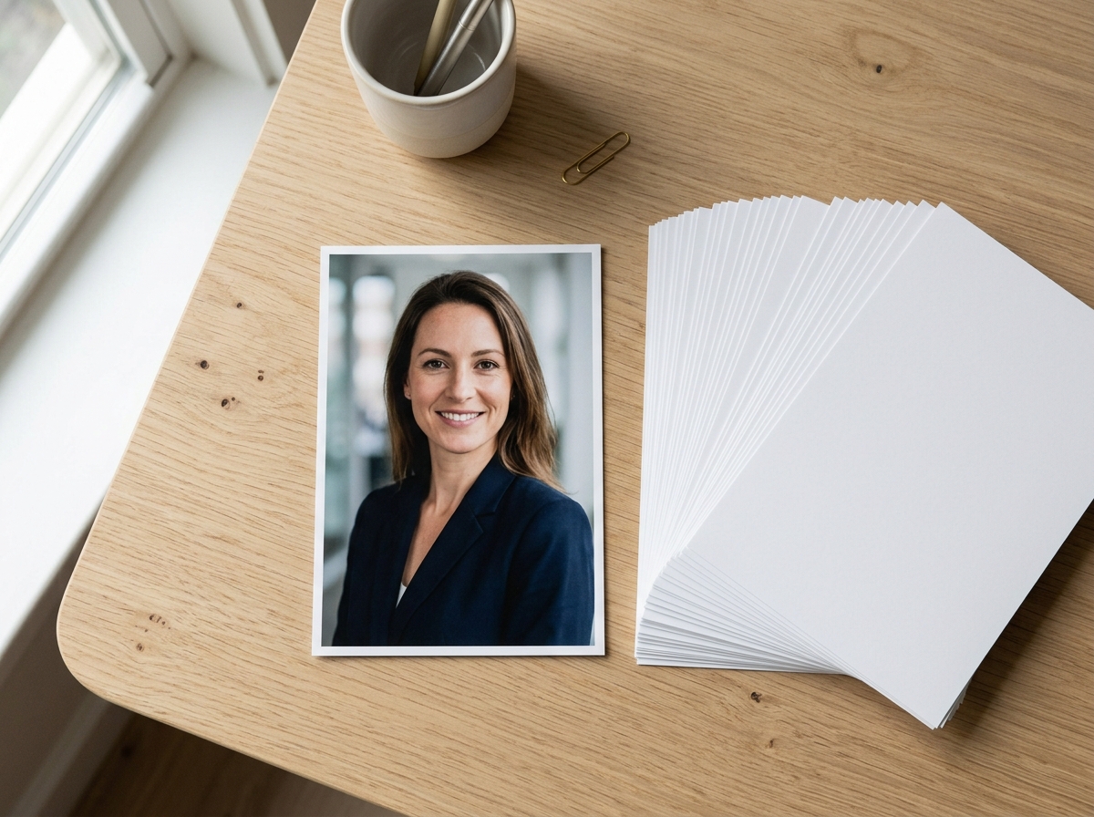 Ein genutztes Foto neben einem Stapel ungenutzter Fotoabz&uuml;ge als Sinnbild f&uuml;r die Mindestmengen-Falle