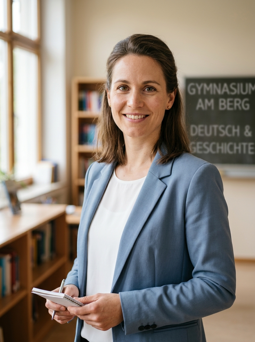 Lehrer-Profilfoto: DSGVO-konformes Portrait für IServ, LernSax und Schul-Websites