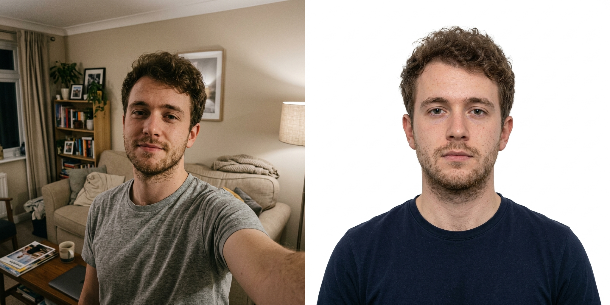 Passbild erstellt mit KI