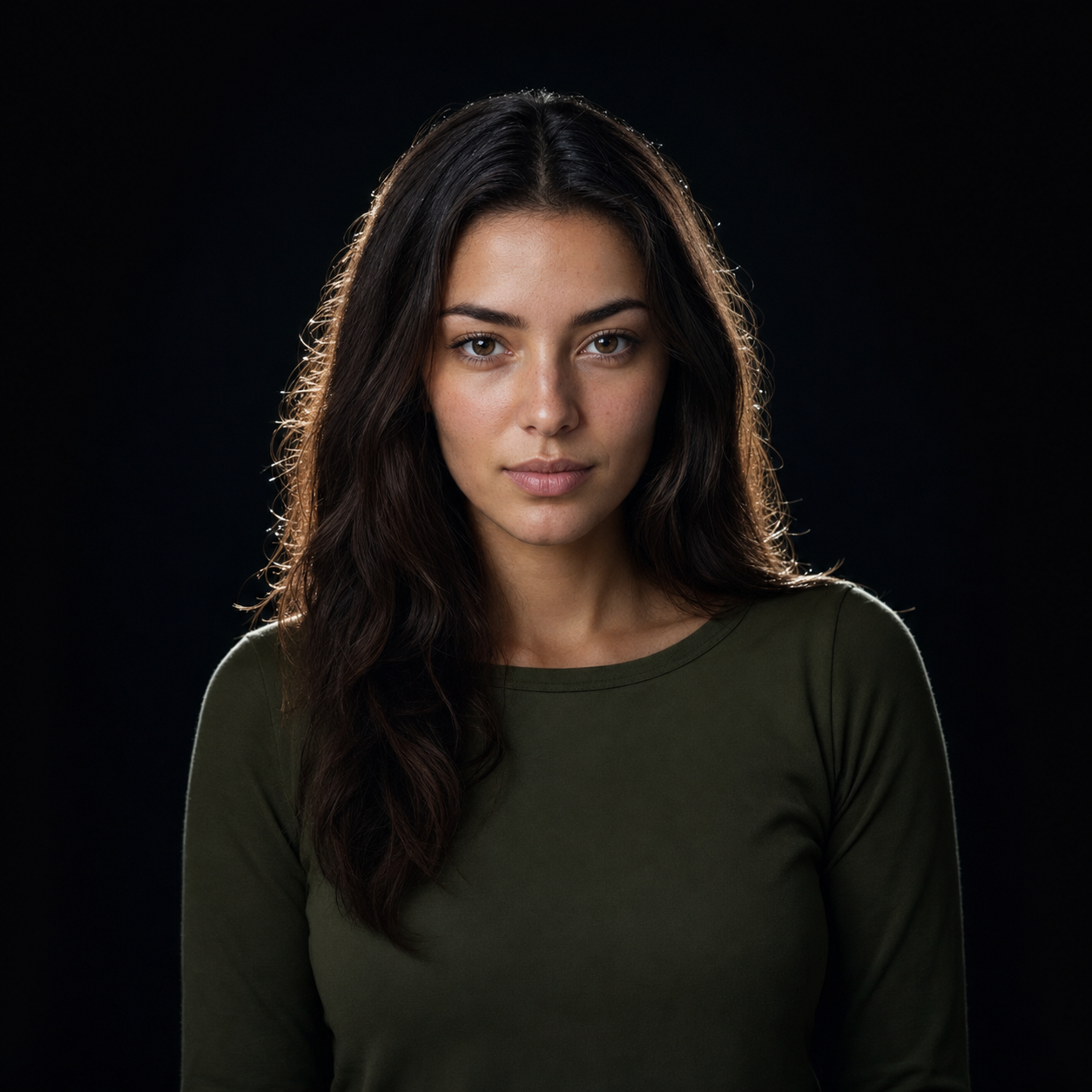 Steam-Profilbild Look Minimal Dark: fast schwarzer Hintergrund mit einem Rand-Licht