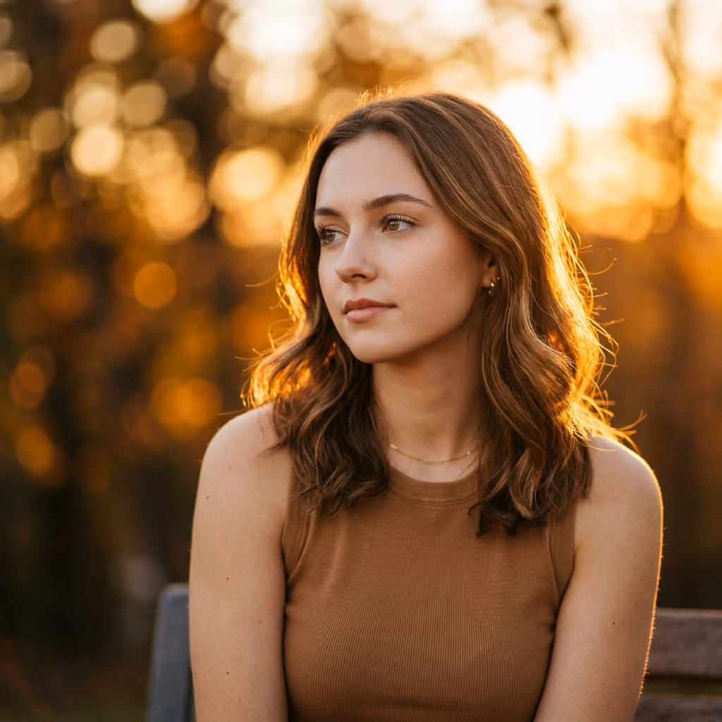 Cinematic Bokeh WhatsApp Profilbild Trend 2026 warmes Sonnenlicht Unschärfe